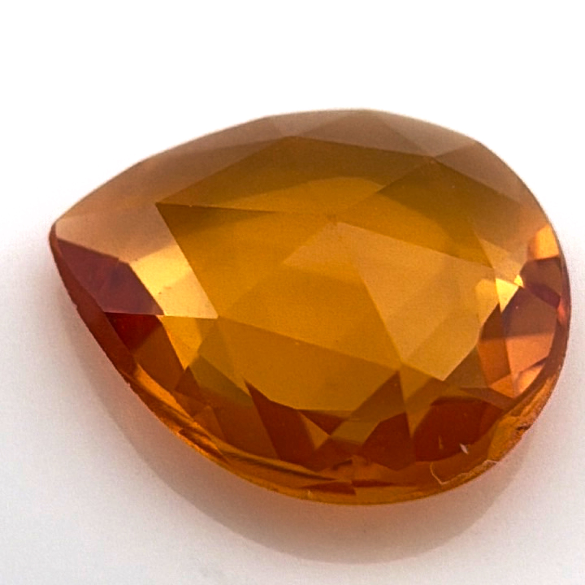 1.05ct Orange Ceylon Sapphire Heat-Treated Rose Cut , Loose Gemstone — Front
